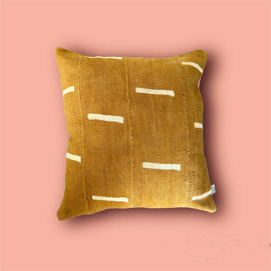 Mustard Mud Cloth Cushion