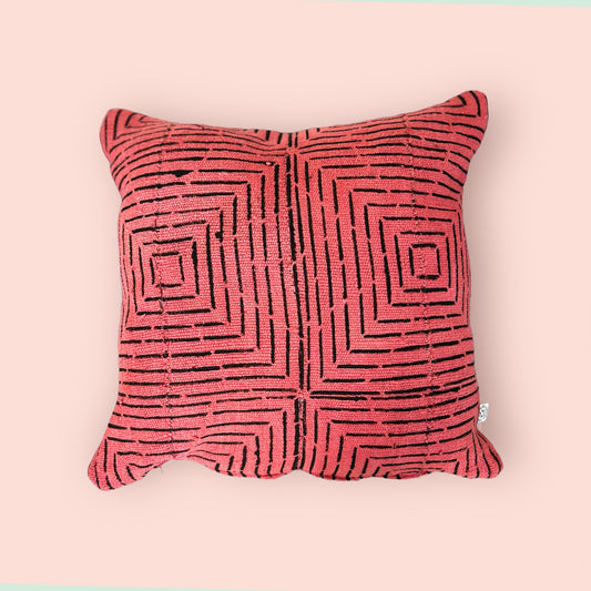 Rusty Red Mud Cloth Cushion